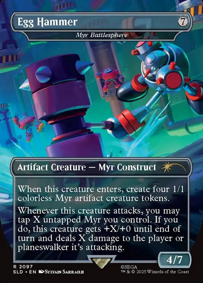 2019 Secret Lair Drop Myr Battlesphere #2097 rare card image