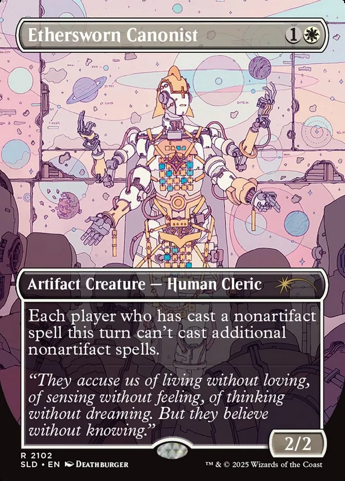 2019 Secret Lair Drop Ethersworn Canonist #2102 rare card image