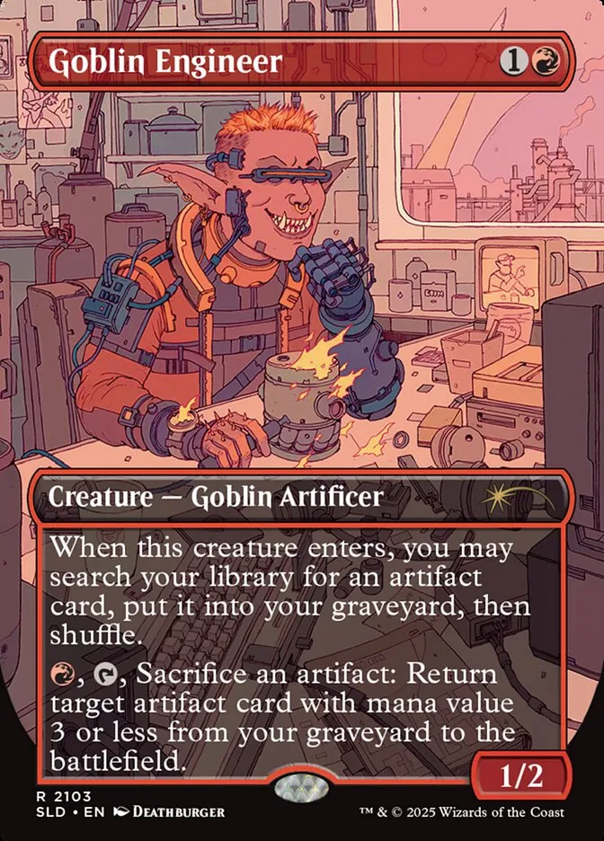2019 Secret Lair Drop Goblin Engineer #2103 rare card image