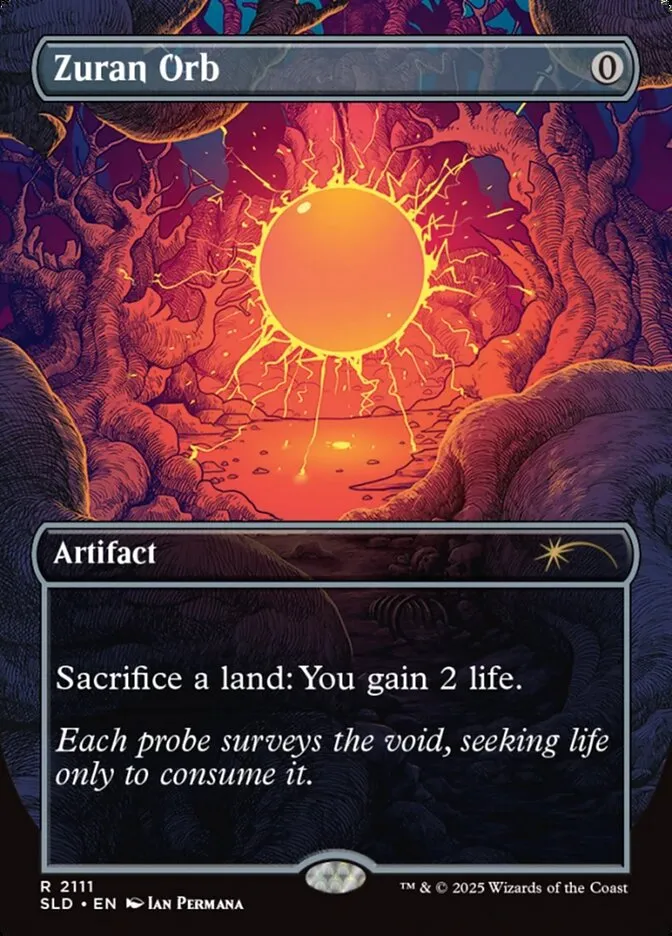 2019 Secret Lair Drop Zuran Orb #2111 rare card image