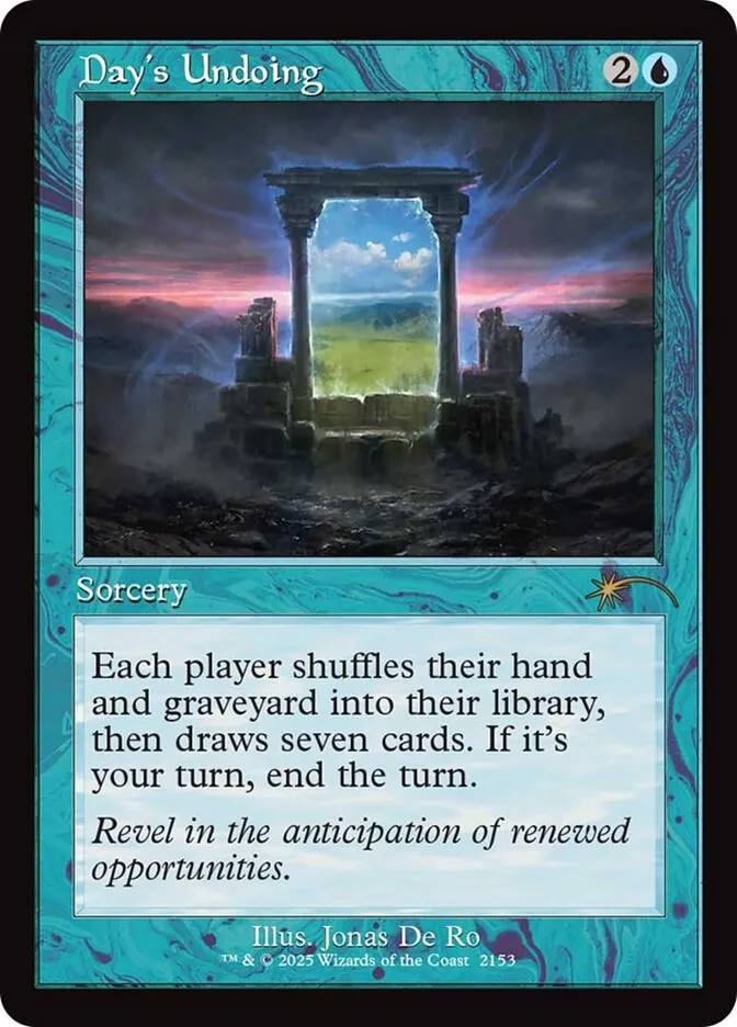 2019 Secret Lair Drop Day's Undoing #2153 rare card image