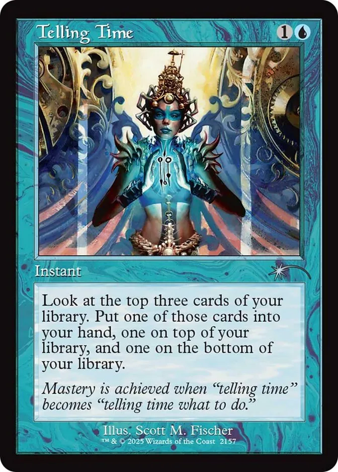 2019 Secret Lair Drop Telling Time uncommon #2157 uncommon card image