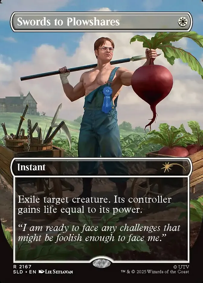 2019 Secret Lair Drop Swords to Plowshares #2167 rare card image