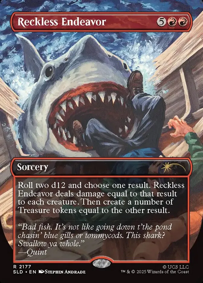 2019 Secret Lair Drop Reckless Endeavor #2177 rare card image