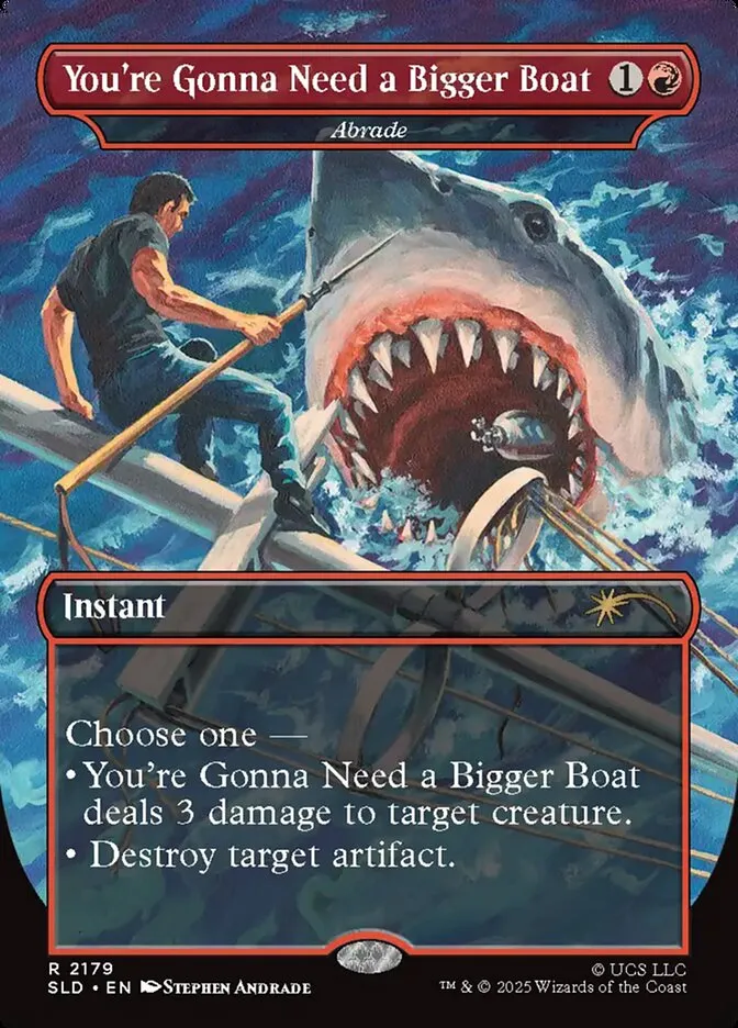 2019 Secret Lair Drop Abrade #2179 rare card image