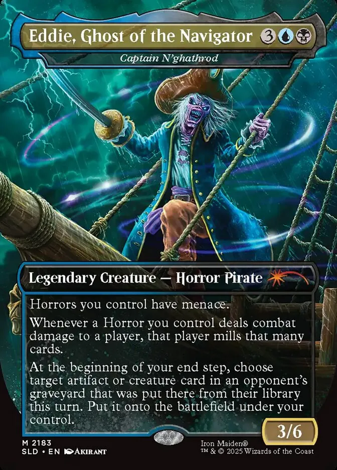 2019 Secret Lair Drop Captain N'ghathrod #2183 mythic card image