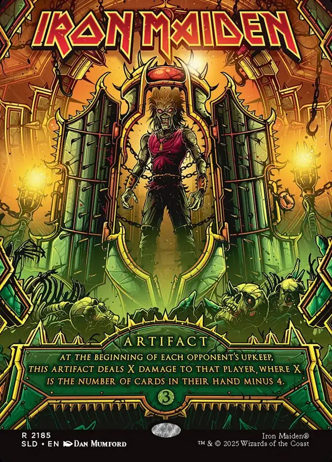 2019 Secret Lair Drop Iron Maiden #2185 rare card image