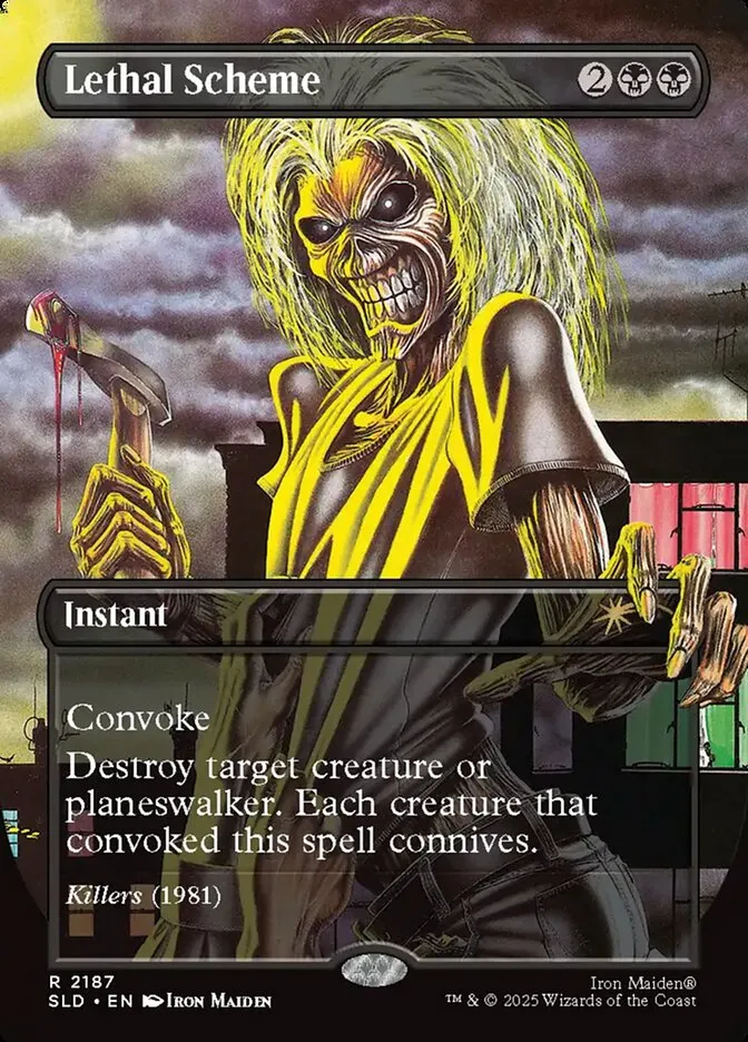 2019 Secret Lair Drop Lethal Scheme #2187 rare card image