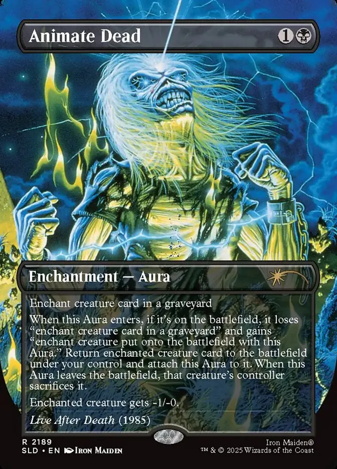 2019 Secret Lair Drop Animate Dead #2189 rare card image
