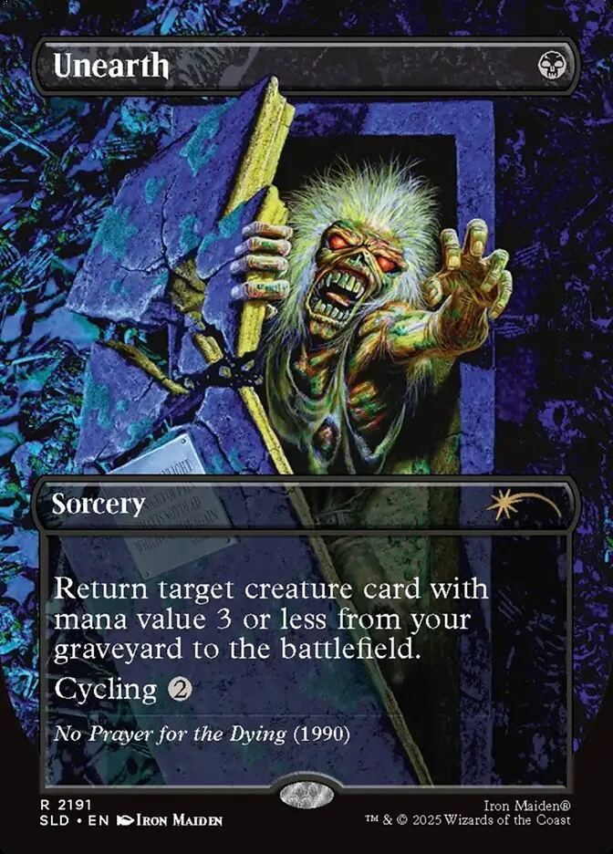 2019 Secret Lair Drop Unearth #2191 rare card image