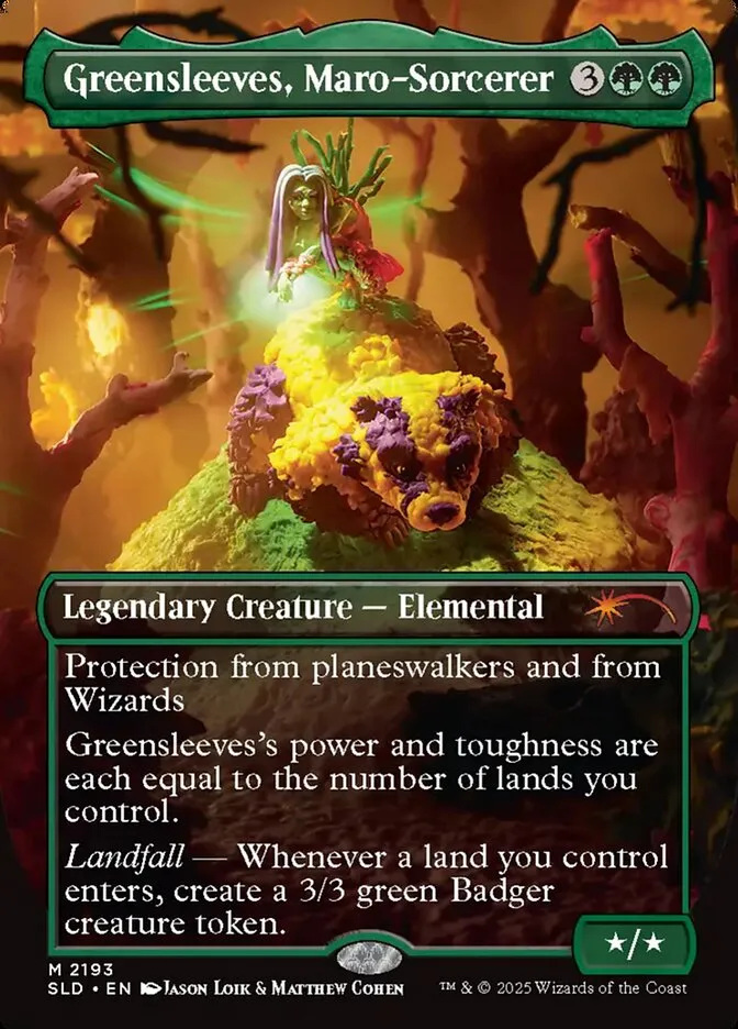 2019 Secret Lair Drop Greensleeves, Maro-Sorcerer #2193 mythic card image