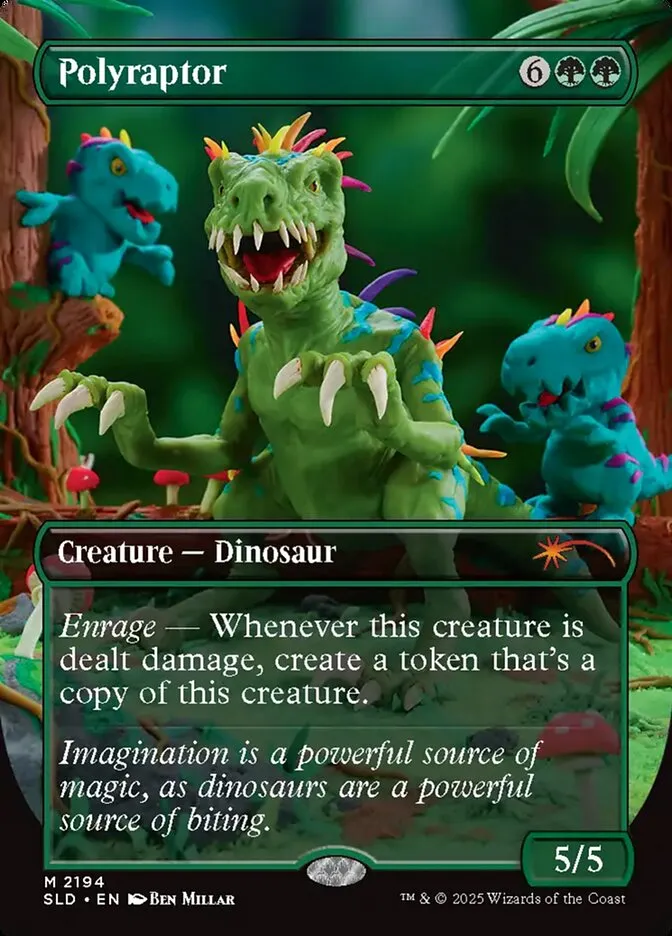 2019 Secret Lair Drop Polyraptor #2194 mythic card image