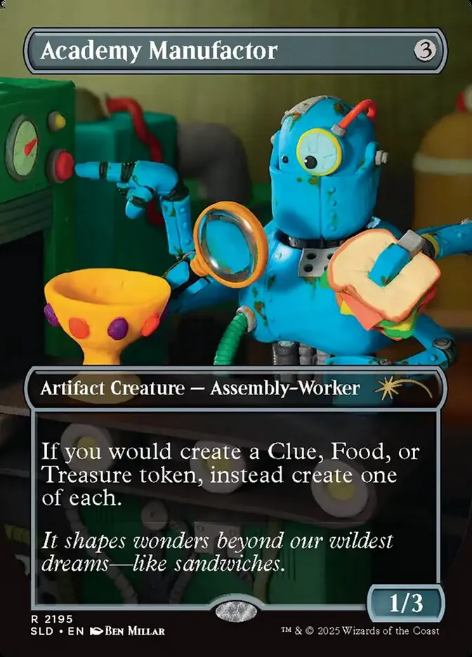 2019 Secret Lair Drop Academy Manufactor #2195 rare card image
