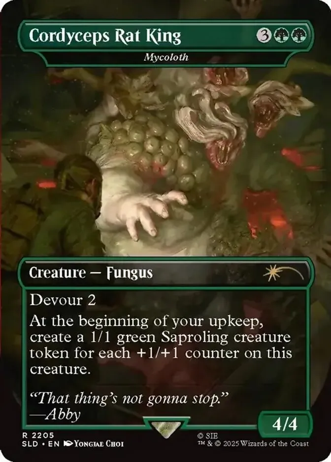 2019 Secret Lair Drop Mycoloth #2205 rare card image