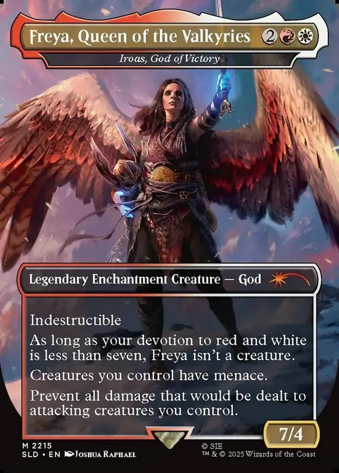 2019 Secret Lair Drop Iroas, God of Victory #2215 mythic card image