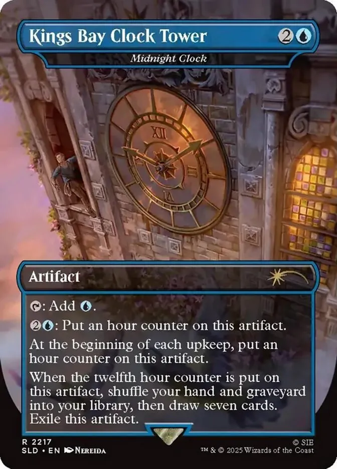2019 Secret Lair Drop Midnight Clock #2217 rare card image