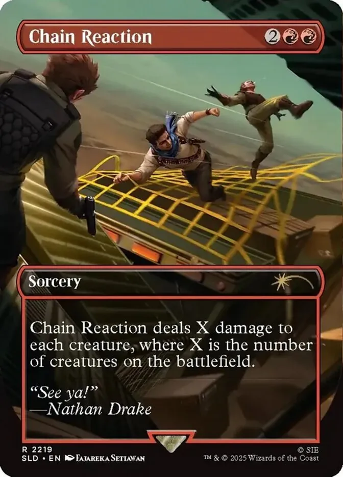 2019 Secret Lair Drop Chain Reaction #2219 rare card image