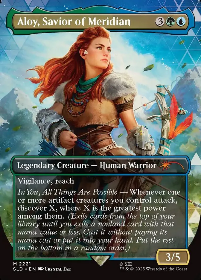 2019 Secret Lair Drop Aloy, Savior of Meridian #2221 mythic card image