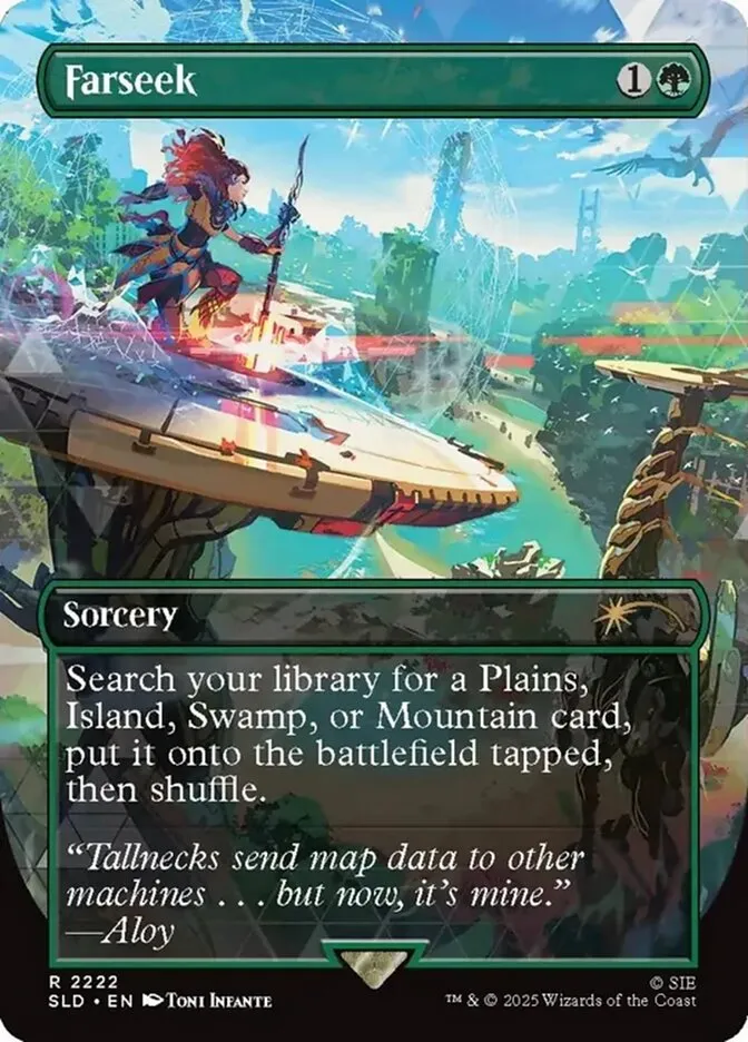 2019 Secret Lair Drop Farseek #2222 rare card image