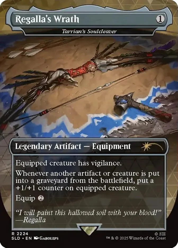 2019 Secret Lair Drop Tarrian's Soulcleaver #2224 rare card image