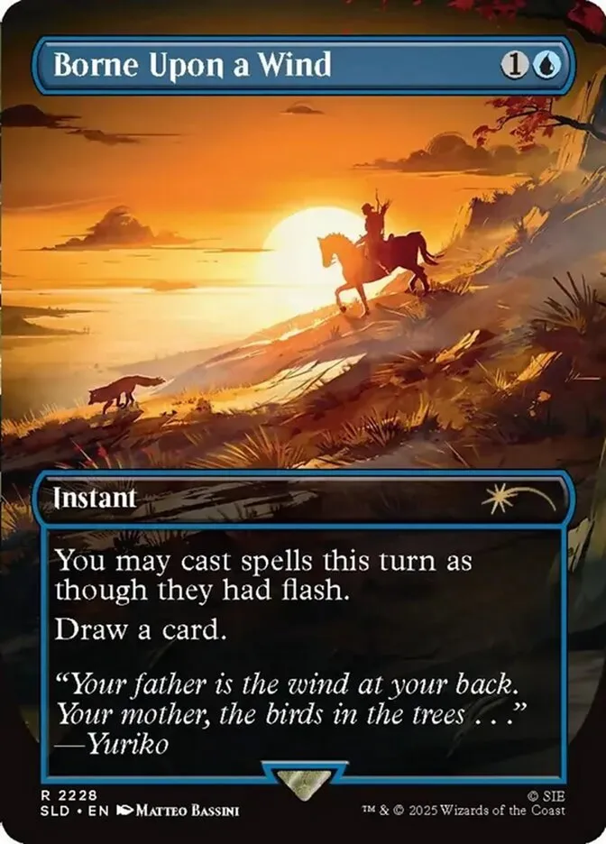 2019 Secret Lair Drop Borne Upon a Wind #2228 rare card image