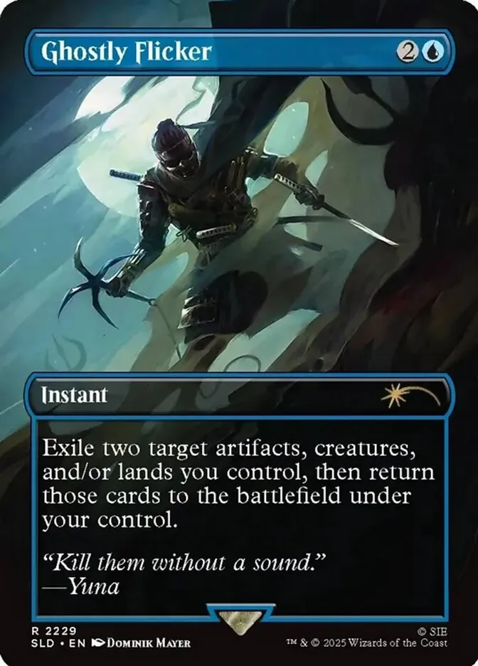 2019 Secret Lair Drop Ghostly Flicker #2229 rare card image
