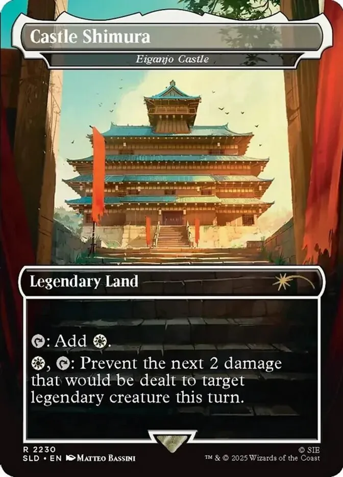 2019 Secret Lair Drop Eiganjo Castle #2230 rare card image