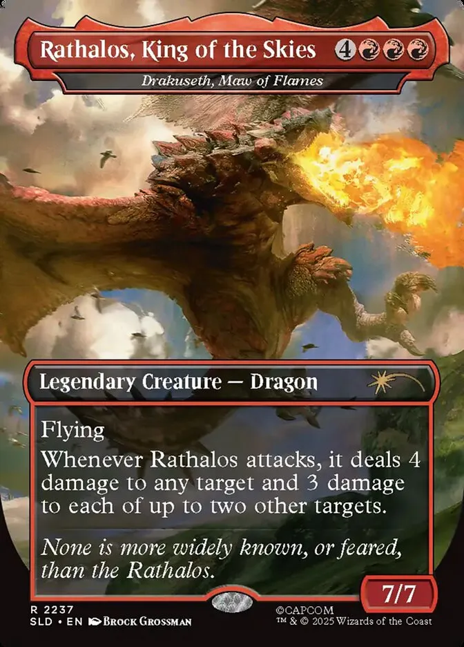 2019 Secret Lair Drop Drakuseth, Maw of Flames #2237 rare card image