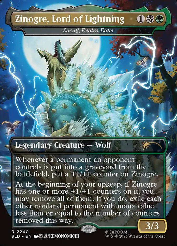2019 Secret Lair Drop Sarulf, Realm Eater #2240 rare card image