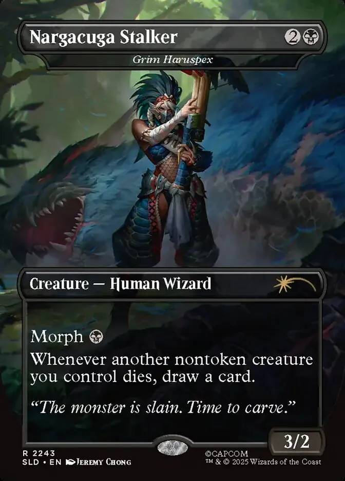 2019 Secret Lair Drop Grim Haruspex #2243 rare card image