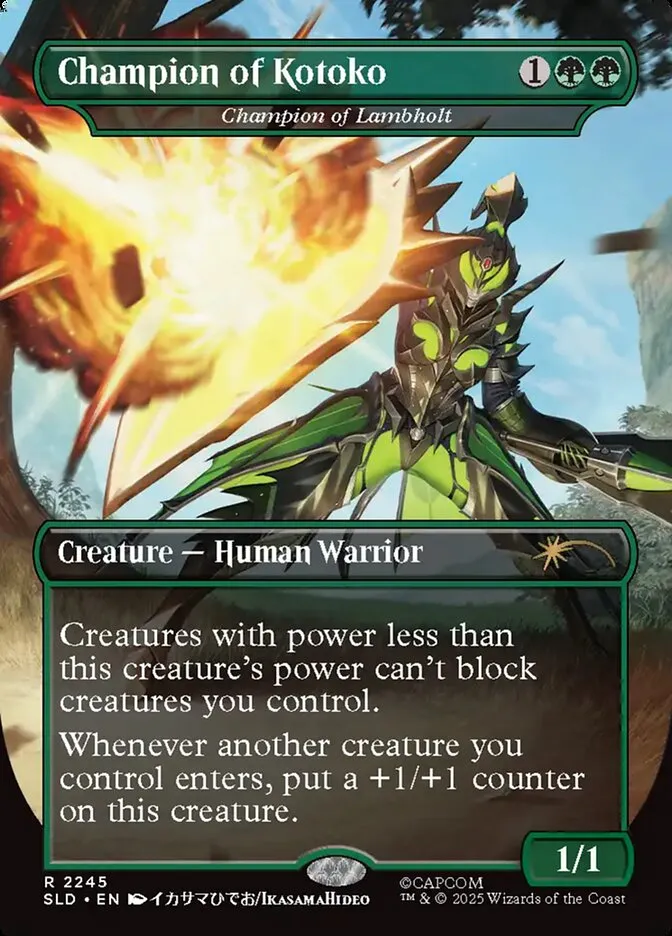 2019 Secret Lair Drop Champion of Lambholt #2245 rare card image