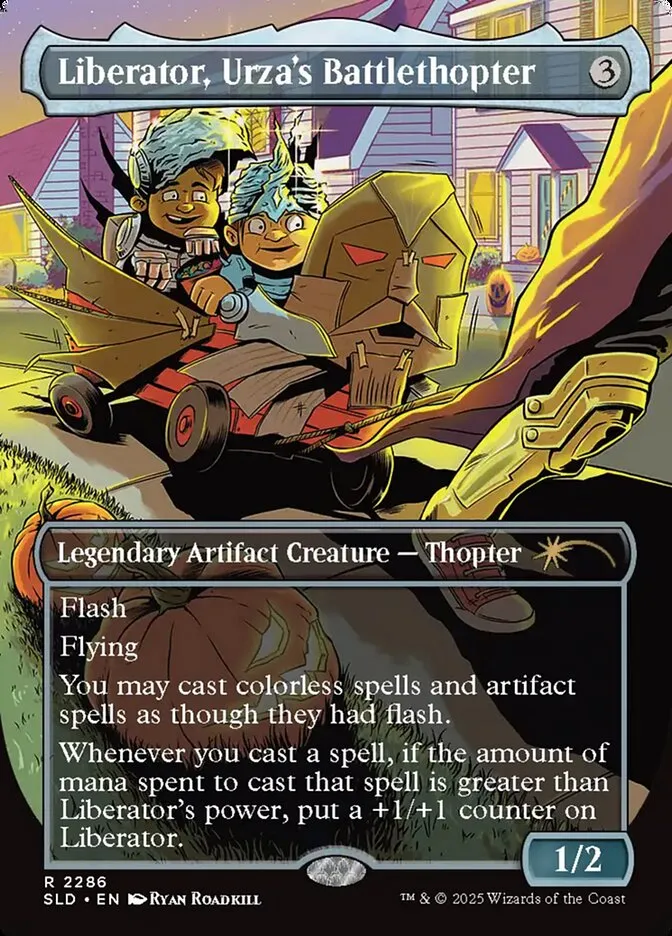 2019 Secret Lair Drop Liberator, Urza's Battlethopter #2286 rare card image