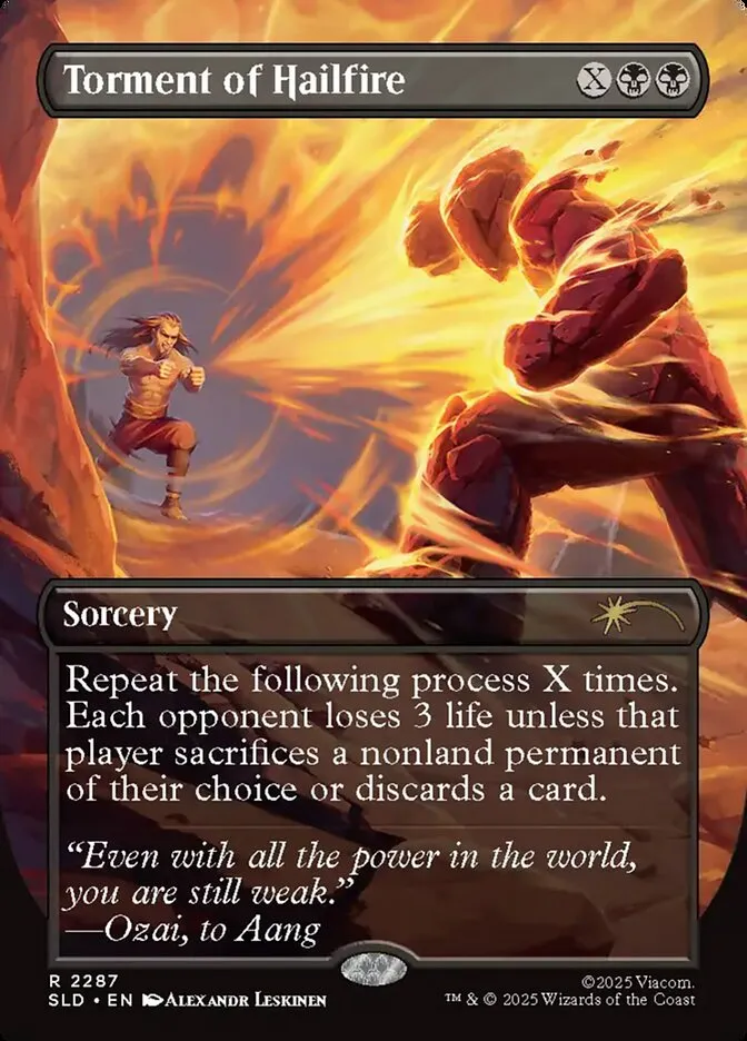 2019 Secret Lair Drop Torment of Hailfire #2287 rare card image