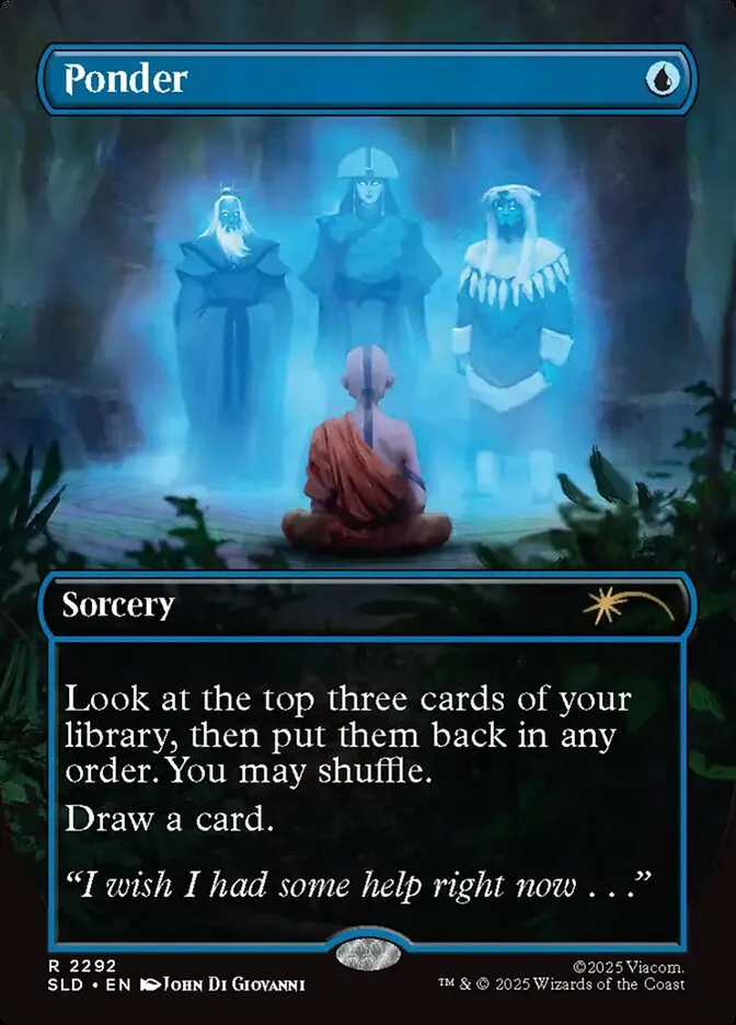 2019 Secret Lair Drop Ponder #2292 rare card image