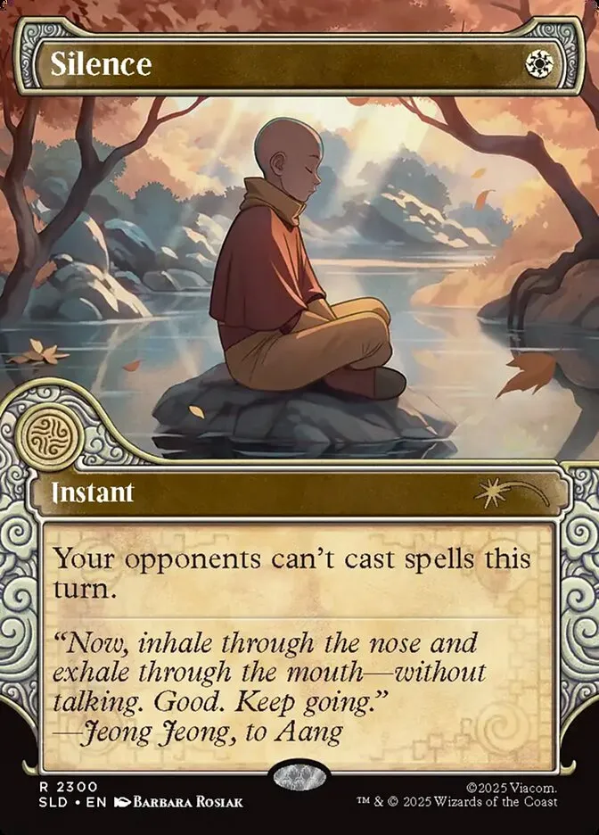 2019 Secret Lair Drop Silence #2300 rare card image