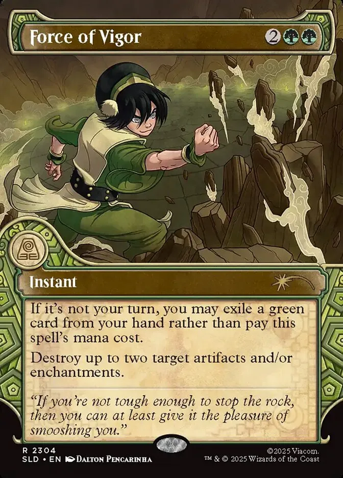2019 Secret Lair Drop Force of Vigor #2304 rare card image