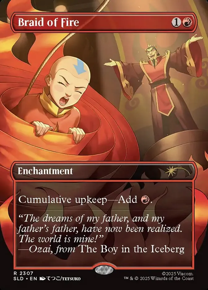 2019 Secret Lair Drop Braid of Fire #2307 rare card image
