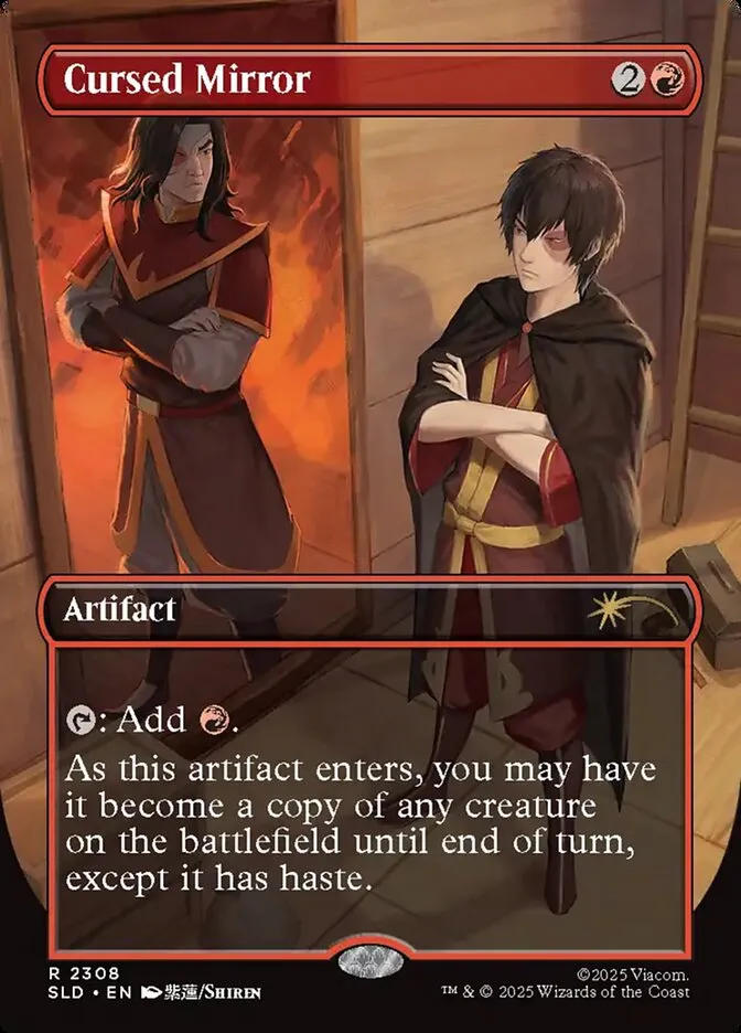 2019 Secret Lair Drop Cursed Mirror #2308 rare card image