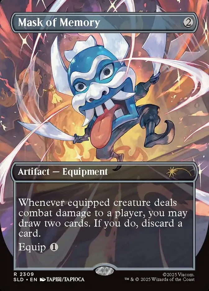 2019 Secret Lair Drop Mask of Memory #2309 rare card image