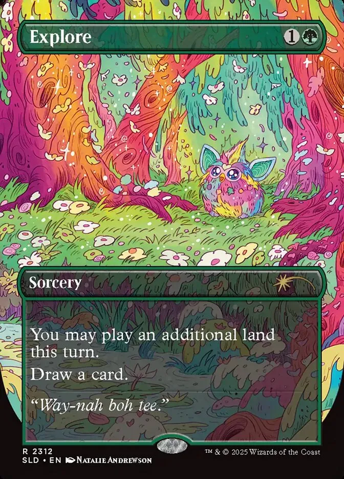 2019 Secret Lair Drop Explore #2312 rare card image
