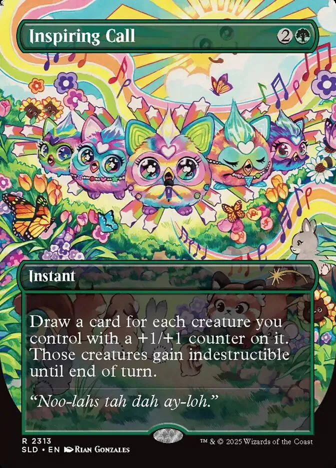 2019 Secret Lair Drop Inspiring Call #2313 rare card image