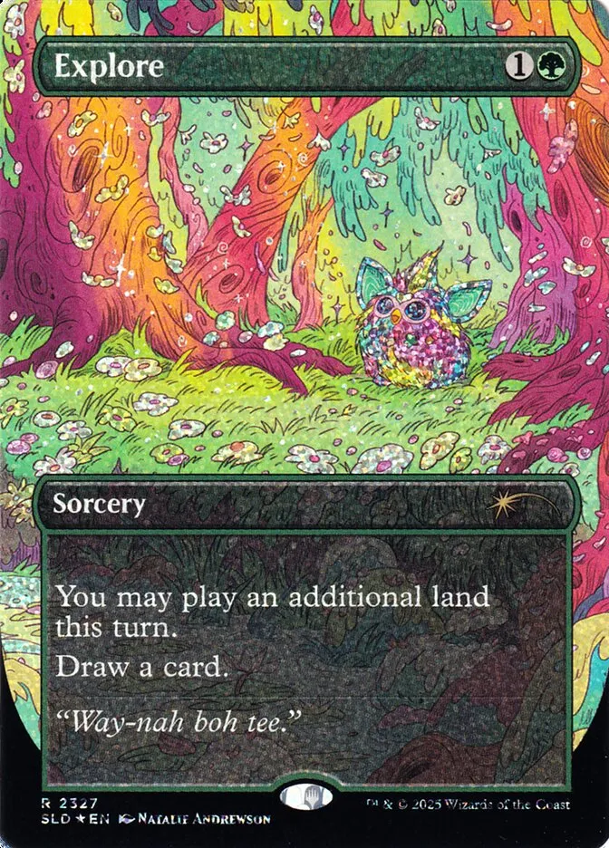 2019 Secret Lair Drop Explore #2327 rare card image