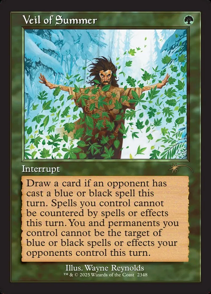 2019 Secret Lair Drop Veil of Summer #2348 rare card image