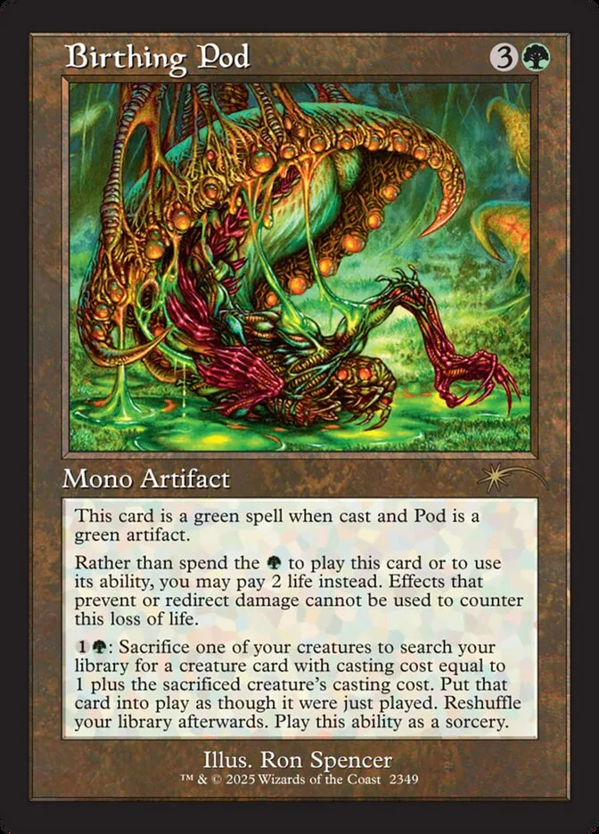 2019 Secret Lair Drop Birthing Pod #2349 rare card image