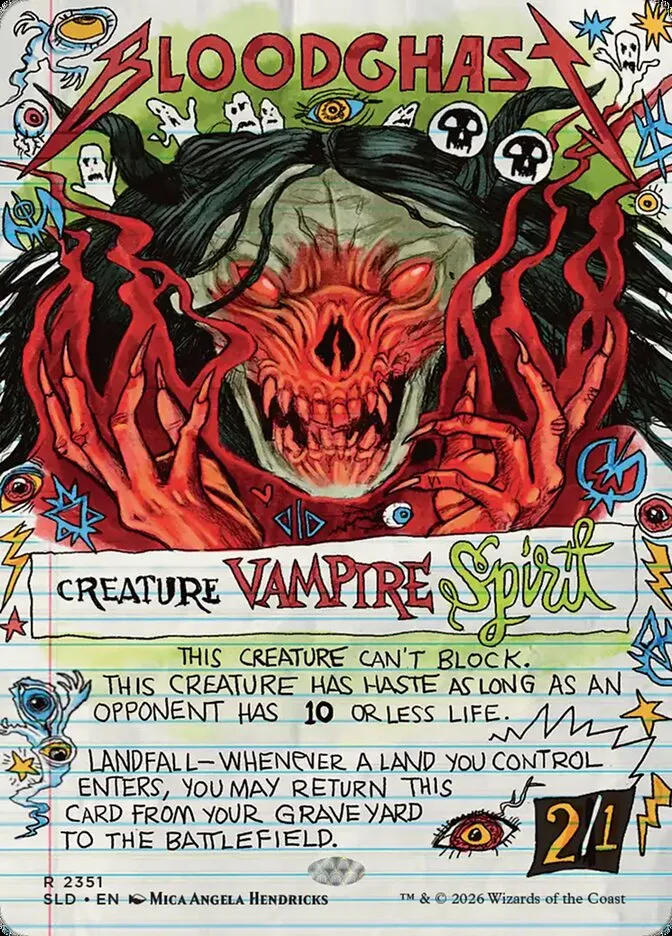 2019 Secret Lair Drop Bloodghast #2351 rare card image