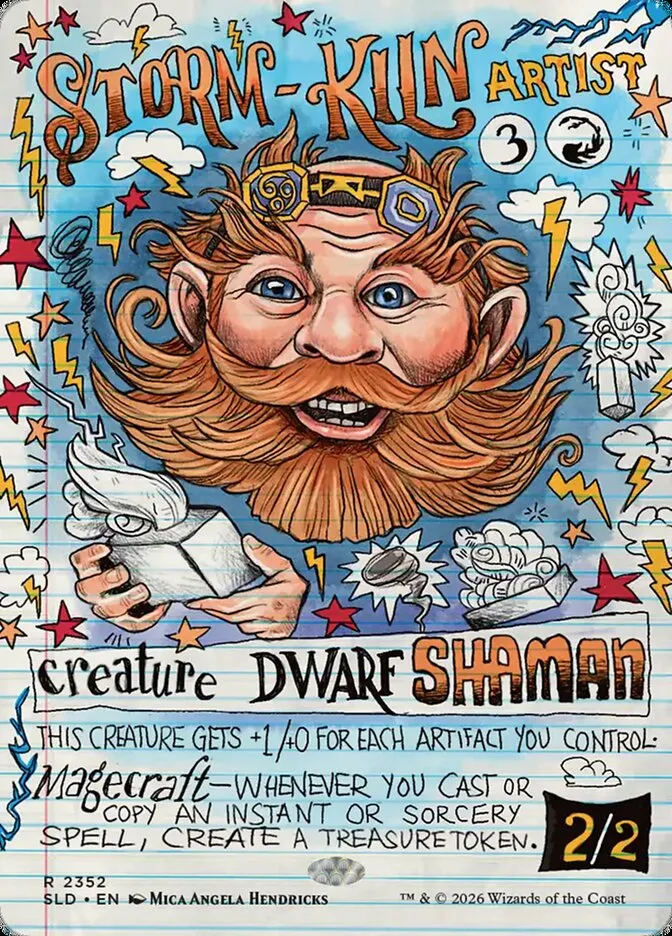 2019 Secret Lair Drop Storm-Kiln Artist #2352 rare card image