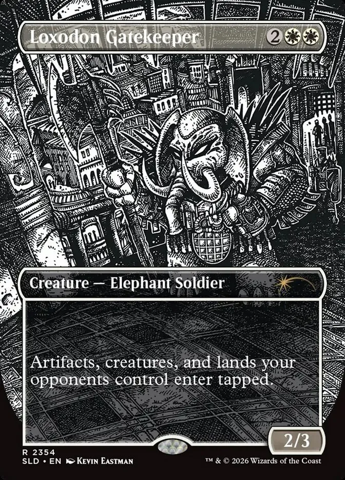 2019 Secret Lair Drop Loxodon Gatekeeper #2354 rare card image