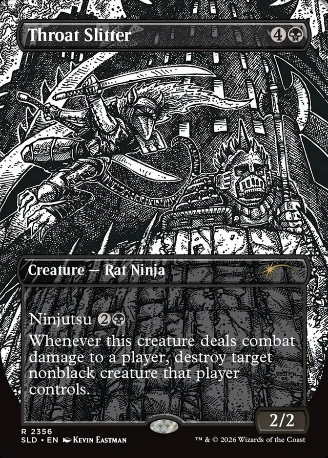 2019 Secret Lair Drop Throat Slitter #2356 rare card image