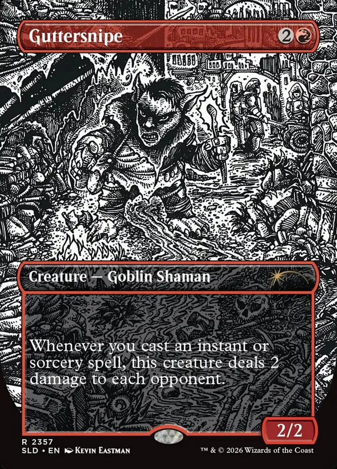 2019 Secret Lair Drop Guttersnipe #2357 rare card image