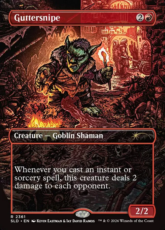 2019 Secret Lair Drop Guttersnipe #2361 rare card image